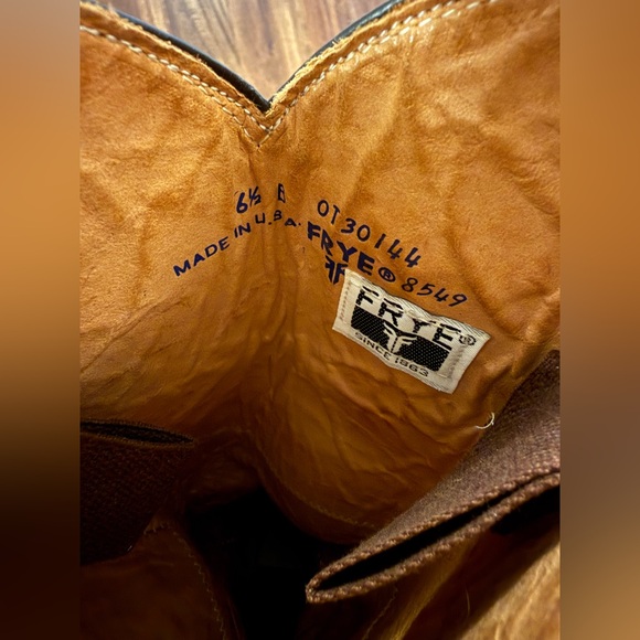 Amazing Vintage Frye Boots with Braided detail SZ 6.5 - Picture 5 of 10